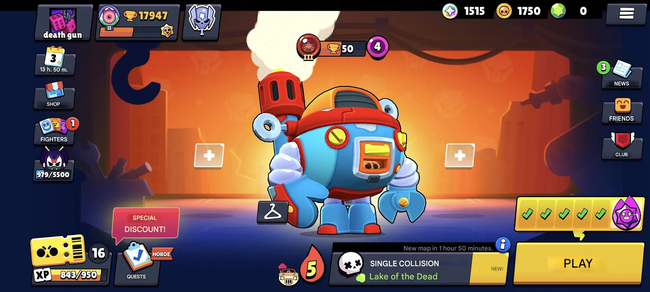 BS1908 89 Brawlers 55189 Trophies 210+ Skins 4 Hypercharges 18 Maxed 11 Strength Piano Bold Account